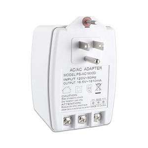 16.5V 1810mA Plug in Thermostat and Doorbell Transformer 16.5 Volt Transformer with PTC Fuse Compatible with Nest, Ecobee, Sensi and Honeywell Thermostat and All Versions of Ring Doorbell
