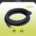 Sun Joe SPX-25HD 25 Ft Heavy-Duty Pressure Washer Extension Hose, M22-15 MM Connectors, Compatible with Sun Joe SPX Series (Except SPX4003), Manufacturer Original