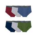 Fruit of the Loom Men's Breathable Cotton Micro-Mesh Briefs, Assorted 4 Pack (X-Large)
