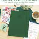 Clever Fox Planner PRO Schedule Dated (Jan 2026Jan 2027) Weekly & Monthly Life Planner with Time Slots, Appointment Book and Daily Organizer to Increase Productivity, A4 Hardcover Forest Green