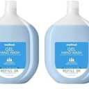 Method Gel Hand Soap Refill, Sea Minerals, Biodegradable Formula, 34 Fl Oz (Pack of 4)