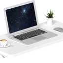 TEAMIX Wall Mounted Desk, White Folding Table for Small Spaces, Wall Floating Desk with Heavy Duty Brackets for Laundry Room,Kitchen,Office Storage (29.9"W x 15.7"D)