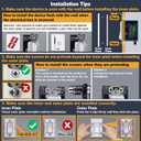 BESTTEN 2 Gang Screwless Wall Plate, 10 Pack, USWP4 Off White Series, Decorative Outlet Cover, H4.69 x W4.73, Light Switch Cover, Double Gang Receptacle Face Plate