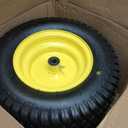 GICOOL 16x6.50-8 Tubeless Tire and Wheel, 16x6.5-8 Lawn Mower Tires, 3"-4.5" Offset Hub, 3/4" or 5/8" Bearing, Universal Fit Riding Mower and Garden Tractor Front Wheel, 4 Ply, S-Turf Pattern, 2 Pack