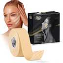 CureTape Beauty Kinesiology Tape | Anti-Wrinkle Face Tape | Face Lift Tape for Toning, Firming & Tightening The Skin (Light Beige, 1'' X 16'.)