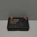 Heated Gloves for Men Women, Rechargeable Detachable Full & Half Hands Heated Glove Fingerless Electric Heating Gloves Hand Warmer for Work, Hunting, Skiing, Outdoor Work (Black, L)