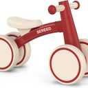 SEREED Baby Balance Bike for 1 Year Old Boys Girls 12-24 Month Toddler Balance Bike, 4 Wheels Toddler First Bike, First Birthday Gifts (Red)