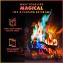 Magical Flames Fire Color Packets (50 Pack), Vibrant Multi-Color Fire for Fire Pits, Campfires, Bonfires & Fireplaces - Camping Essentials & Outdoor Party Accessories