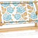Yookeer Adjustable Embroidery Stand Hands Free Cross Stitch Scroll Frame Needlepoint Needlework Frame Stand Wooden Rotated Embroidery Hoop Holder for Arts Crafts Sewing Kit Supplies