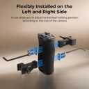 SmallRig Mini NATO Side Handle for Camera Cages, Universal Ergonomic Side Handgrip, 43mm Up/Down Adjustable, Bulit-in 1/4"-20 Threaded Hole, Strap Hole, Cold Shoe - 4840