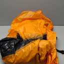 XYZCTEM Motorcycle Cover,All Season Black&Orange Waterproof Outdoor Sun Motorcycle Cover,Fits up to 91" Motors