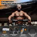 Twister Arm Trainer, 20-60lbs Adjustable Resistance Arm Trainer for Men&Women, Chest Workout Equipment Exercise Equipment for Home, Build Chest Clip Muscle Arm Strength Portable Workout Equipment