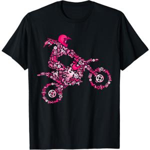 Dirt Bike Rider Motocross Dirt Biking Enduro Girls Women T-Shirt Small