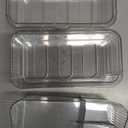 3 Clear Plastic Storage Containers, Unknown Size