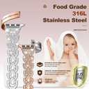 DMMG Compatible with Apple Wacth Band 41/40/38 49/45/44/42 mm, Women Bling Glitter Diamond Shell Design Metal Stainless Steel Straps for iWatch bands Series 9 8 7 6 5 4 3 2 1 SE