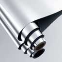 FunStick Flexible Mirror Stickers Wall Stickers 12"x78.8" Self Adhesive Non Glass Safety Mirror Stickers Reflective Peel and Stick Mirror Paper Roll for Crafts Fun House Party Mirrors Wall Decor PET (Silver)