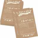 Hadley Designs 25 Wedding Advice Cards For The Bride and Groom, Rustic Bridal Shower Games For Guests, Guest Book Alternative, Card Boxes For Reception, Advice for the Bride Shower Games