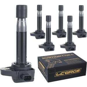 Set of 6 Ignition Coil Pack for 2008 2009 2010 2011 2012 2013 2014 2015 2016 2017 Honda Odyssey Accord Crosstour Pilot Ridgeline Acura TL RL TSX 3.5 V6 Replaces UF603