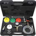 Mastercool 43306 HeavyDuty Cooling System Pressure Test & Refill Kit ShopAir Leak Tester and Vacuum Fill Tool with Vacuum Attachments & HeavyDuty Adapters U.S. Quality and Support