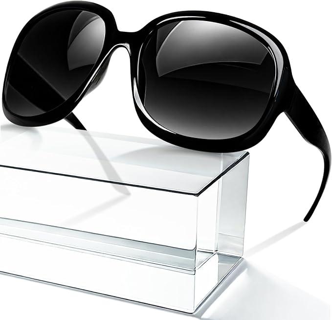 miyya Bug Eye Oversized Polarized Sunglasses Womens, Trendy Retro Sun Glasses for Women 2025, Oversized UV Protection Shades