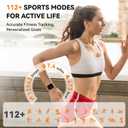 Smart Watch for Women (3 Bands), Fitness Tracker with Bluetooth Calls, IPX8 Waterproof Smartwatch for Android iPhone, 112+ Sport Modes, Heart Rate/Sleep/SpO2 Monitor, Gold
