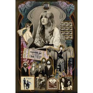 BUY ART FOR LESS Officially Licensed Stevie Nicks FM Collage 24 x 36 Inch Art Poster - Decorative Print - Poster Paper - Ready to Frame