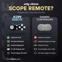 Scope Remote- Remote for Anki. Customizable with Anki Add-on, Compatible with Windows, Mac, iOS, iPad, and Android. Quizlet Compatible, Anki Controller. Midnight Black, Plus (16-18 Hours Battery)