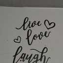 6-Piece Live Laugh Love Metal Wall Art  Rustic Farmhouse Letter Set with Heart Accents, Black Metal Sign Decor for Living Room, Bedroom & Gifts