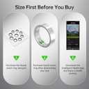 2 x Smart Ring with Call/Clock/Events Alerts, No APP Subscription, Body Temp/Heart Rate/Women's Health Tracker, 5ATM Waterproof Fitness Ring for Android & iOS Only Sizing Kit(6-14#)