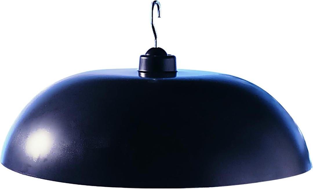 North States Two-Way Squirrel Baffle: Protects Bird Feeders, Hang or Pole Mount (pole sold separately). Adjustable to Fit Poles .5" to 1.25". Large Resin Baffle (15.75 diameter, Gray)