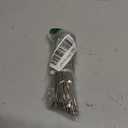 bayite Pack (100) Stainless Steel Wire Keychains Cable, Key Rings, Heavy Duty Luggage Tags Loops Tag Keepers 2mm Twist Barrel (Cable Length: 6 inches)