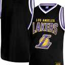 Ultra Game Youth NBA Official Standard Tank Top Mesh Sleeveless Muscle T-Shirt (8, Black)