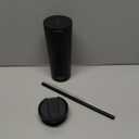 Simple Modern Classic Tumbler with Straw Lid | Insulated Iced Coffee Cup Reusable Stainless Steel Water Bottle Travel Mug | Gifts for Women Men Her Him | 24oz | Midnight Black