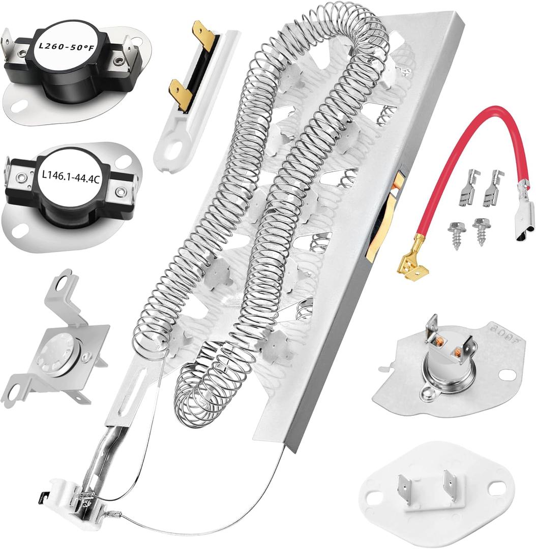 MED5630HW1 MED5630HW2 MED6230HW1 MED6230HW2 MEDB835DW4 MED7230HW2 MED7230HC1 MED8200FW1 MED8630HW1 MEDX700XL1 MEDZ600TW2 MED5500FW1 Dryer Heating Element for Maytag Dryers 3387747 WP3387747