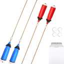 Washer Suspension Rod Spring Assembly Set 4Pcs, WH16X10158 WH16X10159 Compatible with GE and Hotpoint GTWN4250D0WS GCWP1800D1WW HSWP1400F2WW, Replace PS3654190 PS3654191 2754602 AP5632455