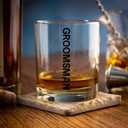 Groomsmen Whiskey Glasses Set of 8-11oz Old Fashioned Rocks Glass - Unique Groomsmen Gifts for Wedding Party, Bachelor Party Favors for Men