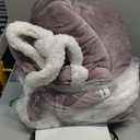 Electric Heated Blanket Twin Size 62x84 Inch - Super Soft Flannel, 10 Heat Settings, 1-12H Auto Shut Off, Machine Washable, Safe for Overnight Use (Purple)