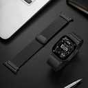 SNBLK Magnetic Metal Bands Compatible with Apple Watch Ultra 3 2 Band for Men 49mm 46mm 45mm 44mm 42mm 41mm 40mm 38mm, Stainless Steel Milanese Strap for iWatch SE Series 11 10 9 8 7 6 5 4, Black