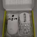 SOLAKAKA SM802 White Wireless Gaming Mouse,10000 DPI,Tri-Mode Wired/BT 5.0/2.4GHz Wireless Mouse Gaming with Side Button,RGB Programmable Macro Mouse for Laptop