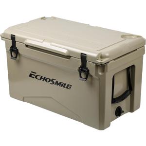 EchoSmile 25/30/35/40/60/75 Quart Rotomolded Cooler, Built to Stand up to The Rigors of The Journey (Khaki)
