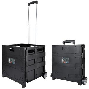 Olympia Tools 85-010 Grand Pack-N-Roll Portable Tools Carrier with Telescopic Handle, 80 Lb. Load Capacity, Black