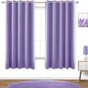 KOUFALL Lavender Curtains for Bedroom Girls 2 Panels Set Blackout Light Blocking Thermal Insulated Curtains for Teen Room Dorm Violet Lilac Purple 72 x 63 Inch Length