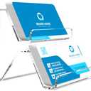 Lumanman Acrylic Business Card Holder, 2-Tier Business Card Display, Clear Business Cards Stand for Desk & Counter, 1 Pack