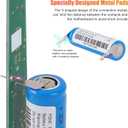 Upgraded Electric Toothbrush Battery Compatible with Philips Sonicare HX6730 HX6930 HX6920 HX6850 HX6710 HX6970 HX6950 HX6910 HX9903 HX9984 Series, with Waterproof Shaft Rubber Pad
