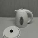 OVENTE Electric Kettle, 1.7L Fast Boiling Water Heater for Coffee or Tea, BPA Free with Water Level Gauge, Auto Shut-Off, Boil-Dry Protection, Indicator Light and Removable Filter, White KP72W