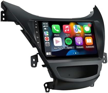 for 2011 2012 2013 Hyundai-Elantra-Radio,with Wireless Carplay&Android Auto,2G RAM 32G ROM,1280x720 HD Touch Screen,Bluetooth USB FM RDS EZoneTronics