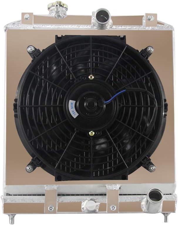 ALLOYWORKS 3 Row Aluminum Radiator Fan Shroud Kit For Honda Civic EJ/EK/Civic DEL SOL EG/Acura Integra DB DC