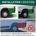 Rear Quarter Panel Trim Molding Cover Side Panel Fits for Ram ProMaster 1500 2500 3500 Cargo Van 2019 2020 2021 2022 Short Body Standard Model (NOT Extended Model)