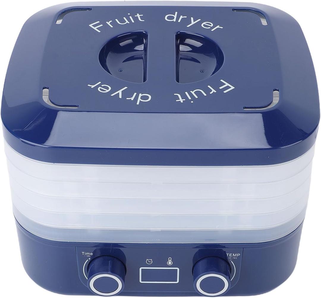 Diydeg Food Dehydrator, 5 Tray Electric Drying Machine with Adjustable Timer and Temperature Control, for Meat Beef Fruits Vegetables Jerky (US) (US Plug 110V)