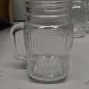 Amzcku vintage Clear Drinking Jar 16 OZ Drinking Jars with Comfortable Handle for Party Beverages 6 pcs